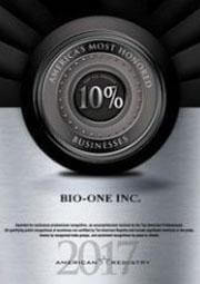 Bio-One of Eugene decontamination and biohazard cleaning team award