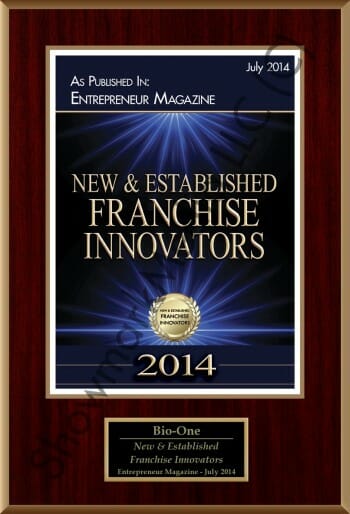 Bio-One of Eugene decontamination and biohazard cleaning team award